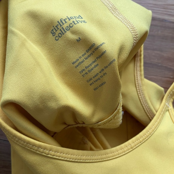 🔥 Like new Girlfriend Collective Gemma scoop tank in citrine - size M 🔥 - Picture 4 of 6
